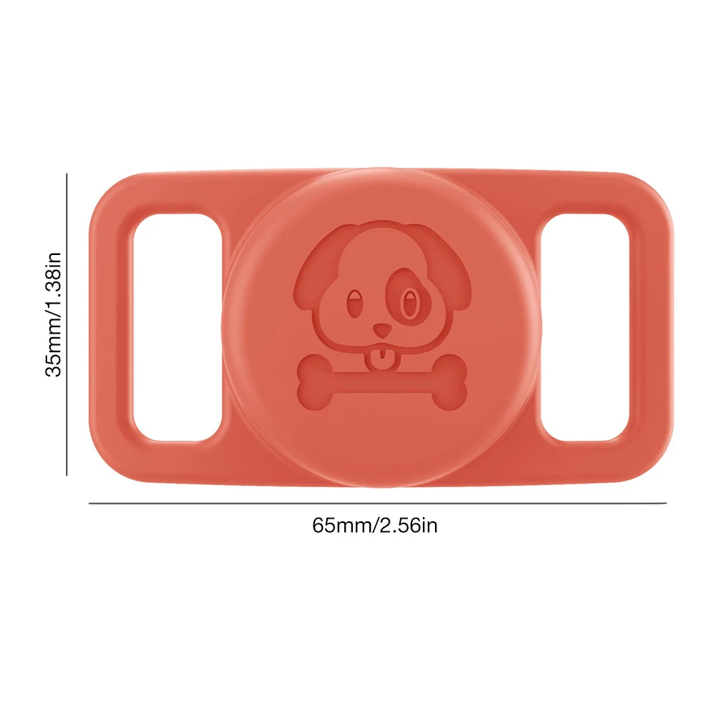 Durable Waterproof Silicone Airtag Case for Pet Collars 06 to 11 Inch Anti Lost Tracker for Dogs and Cats