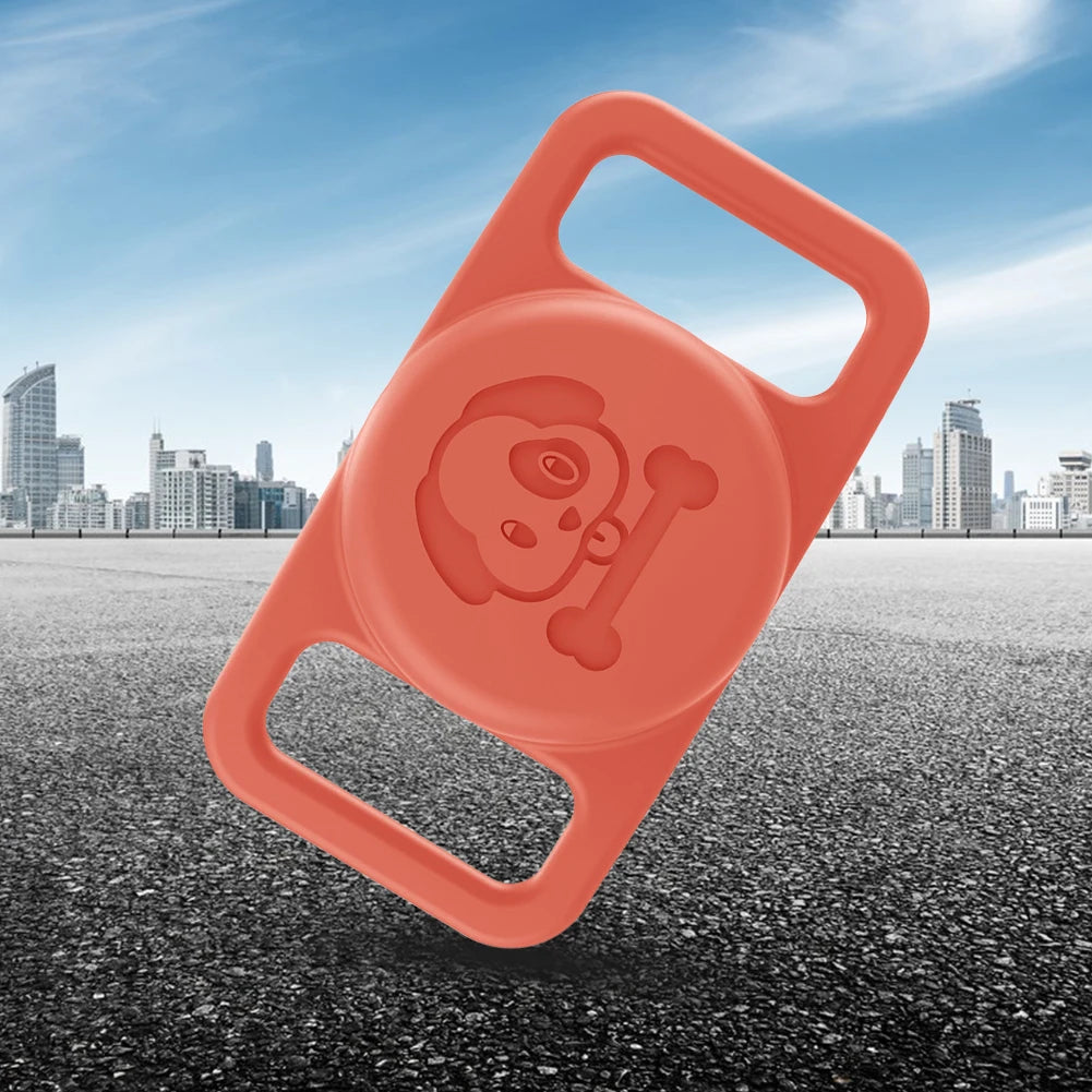 Durable Waterproof Silicone Airtag Case for Pet Collars 06 to 11 Inch Anti Lost Tracker for Dogs and Cats